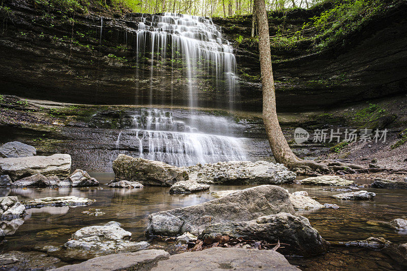 长时间曝光的Stillhouse Hollow Falls